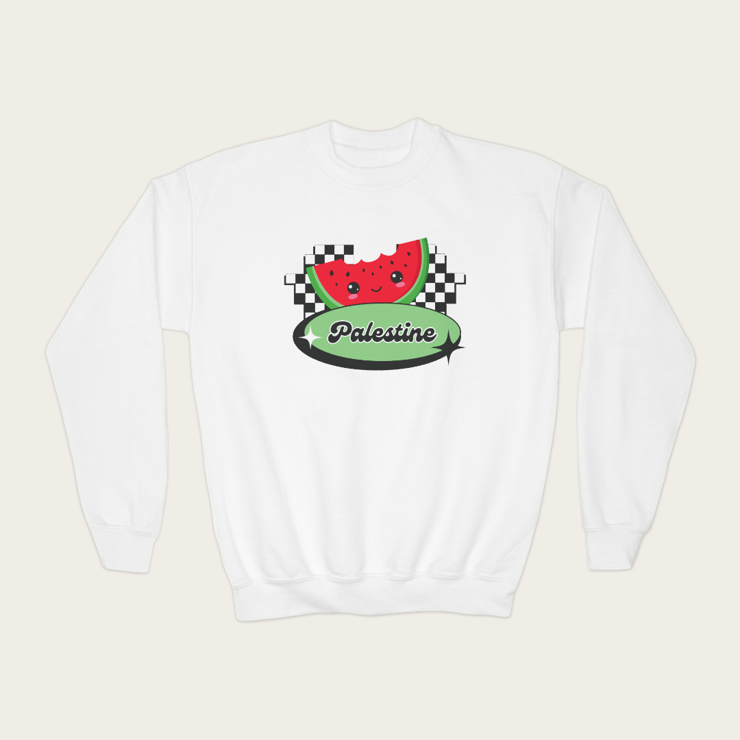 Kids Retro Watermelon Crewneck