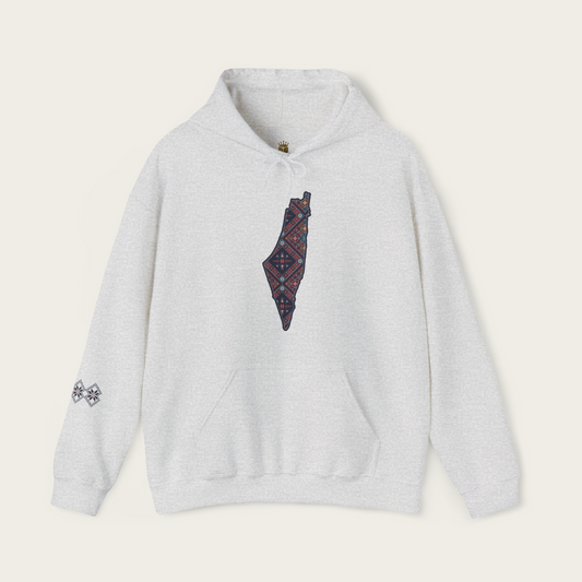 Palestine Tatreez Map Hoodie