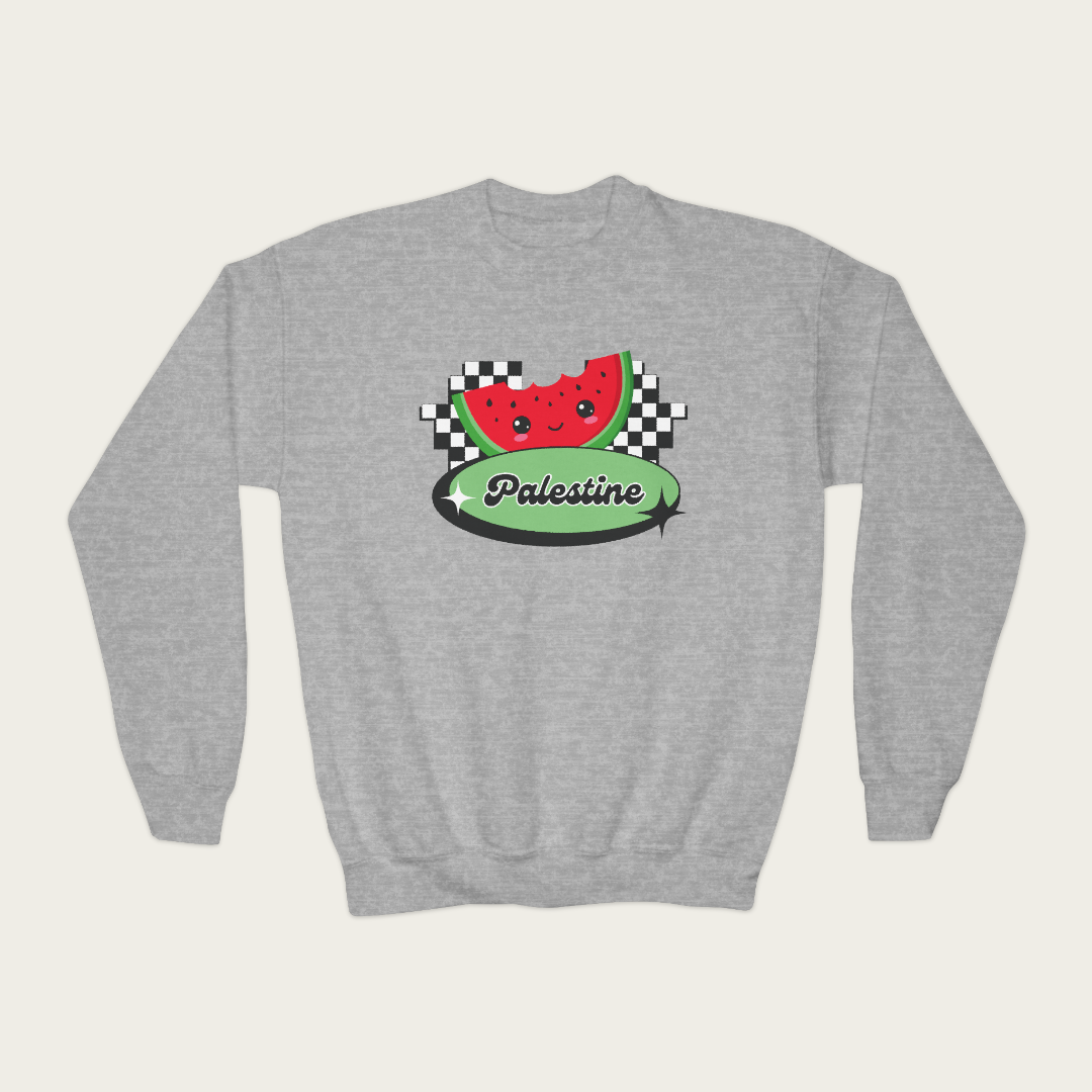 Kids Retro Watermelon Crewneck