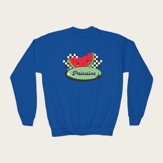 Kids Retro Watermelon Crewneck