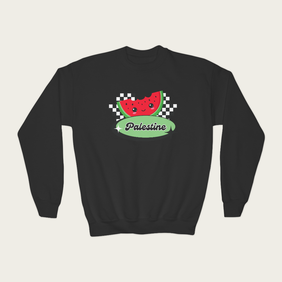 Kids Retro Watermelon Crewneck
