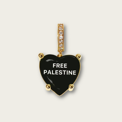 Free Palestine Sweethearts Necklace & Chain