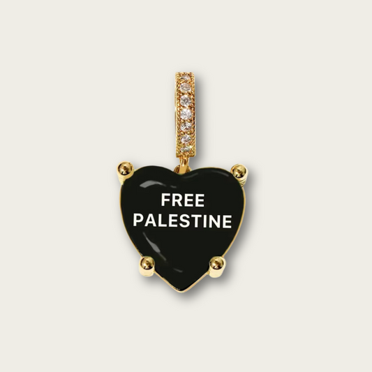 Free Palestine Sweethearts Necklace & Chain