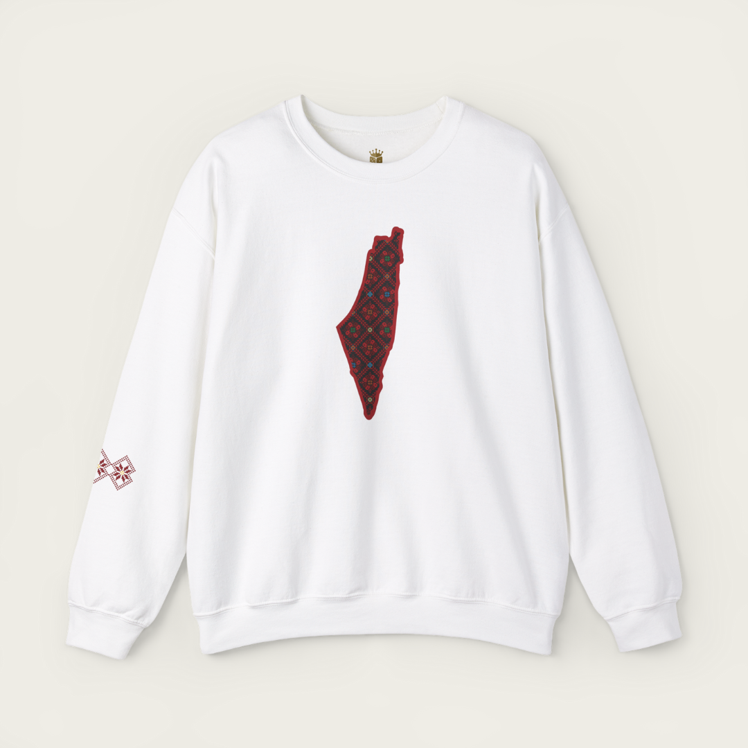 Palestine Tatreez Crewneck