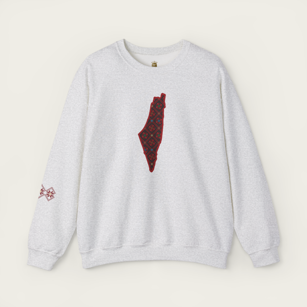 Palestine Tatreez Crewneck