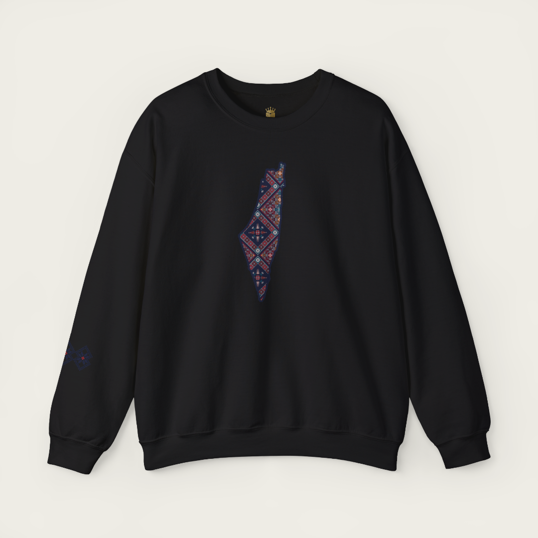 Palestine Tatreez Crewneck