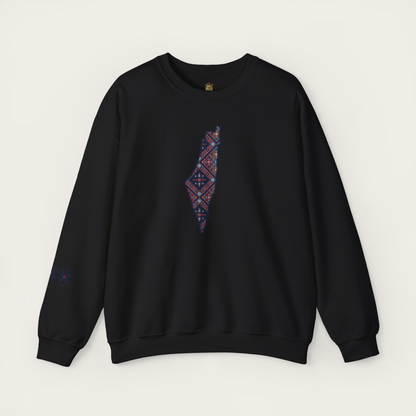 Palestine Tatreez Crewneck