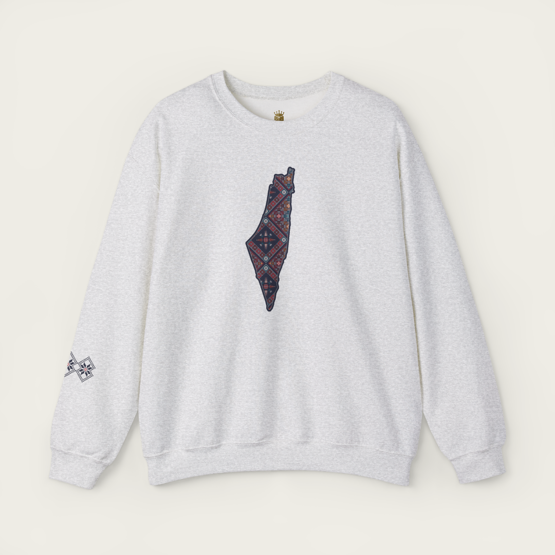 Palestine Tatreez Crewneck